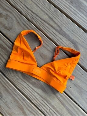 SKIMS Orange Triangle Bikini Bralette